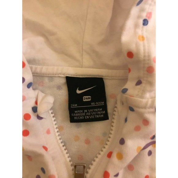 Girl's Nike Polk a Dot Colorful Jacket Size 24M - Picture 3 of 4